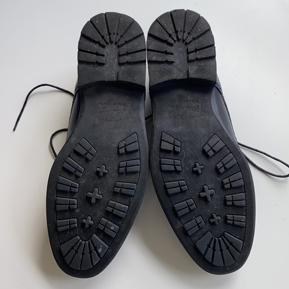 Penguin men’s navy lace up dress shoes - Picture 6 of 7